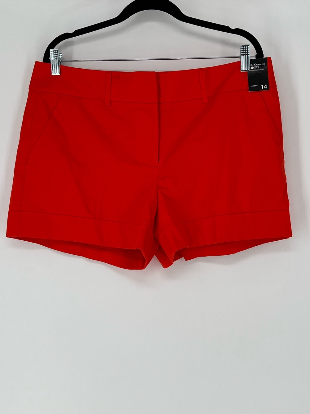 New York & Company The Gramercy Short Bright Red Tailored Shorts